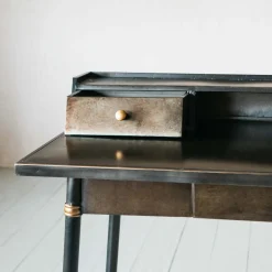 Graham & Green Desks<Sid Black Metal Desk