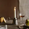 Graham & Green Candle Holders & Candles<Silver Rest Candle Holder