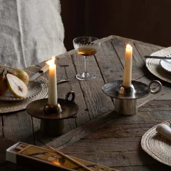 Graham & Green Candle Holders & Candles<Silver Rest Candle Holder