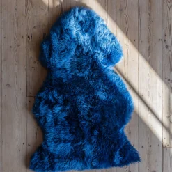 Graham & Green Sheepskins & Hides<Single Cobalt Sheepskin