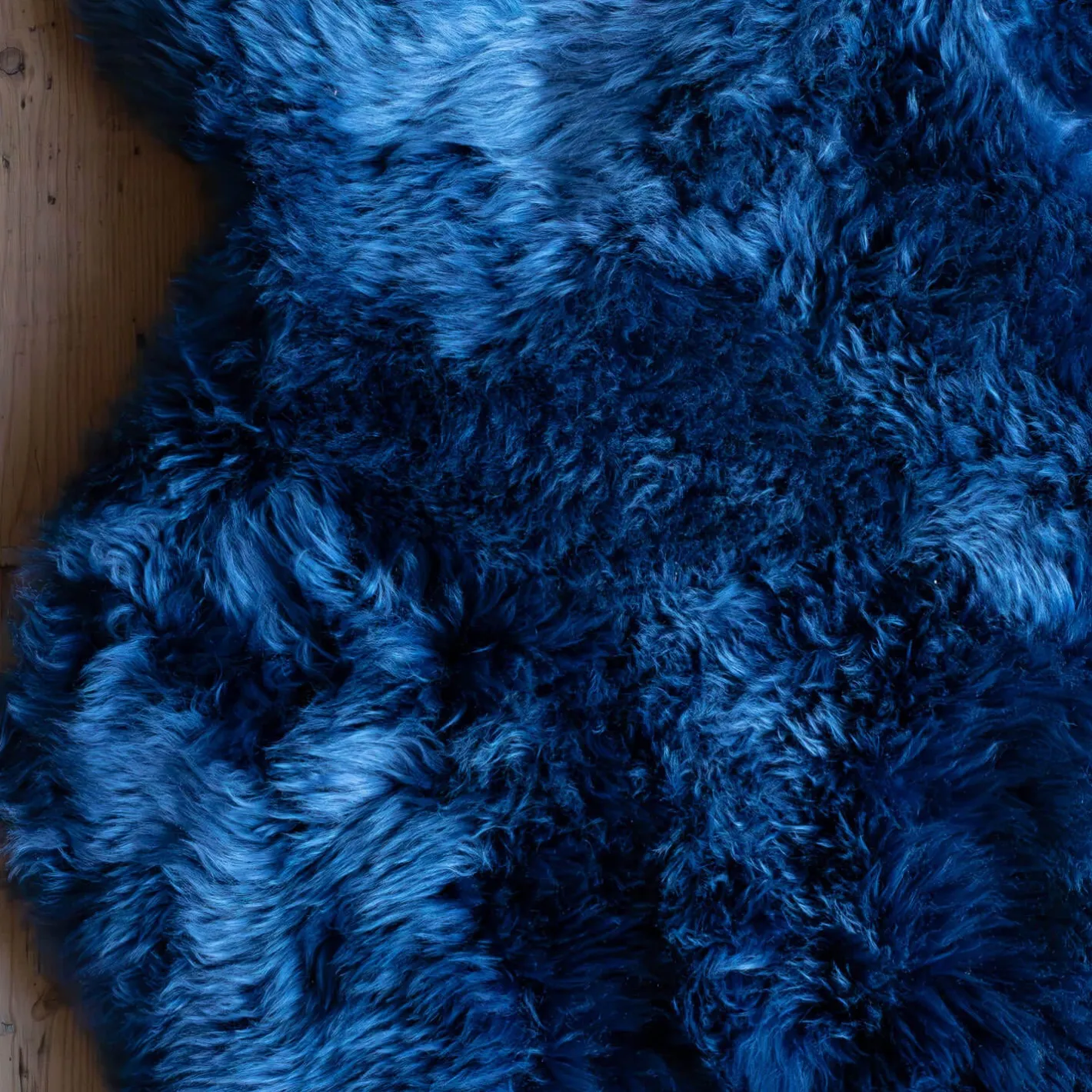 Graham & Green Sheepskins & Hides<Single Cobalt Sheepskin