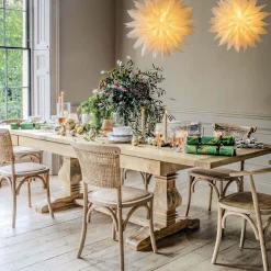 Graham & Green Dining Tables<Single Column Reclaimed Elm 12 Seater Extendable Table