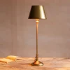 Graham & Green Table Lamps<Slim Antique Brass Table Lamp with Shade
