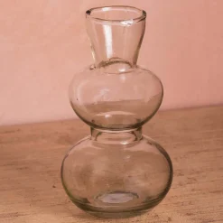 Graham & Green Vases & Plant Pots<Small Curved Clear Glass Vase
