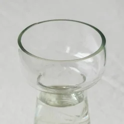 Graham & Green Vases & Plant Pots<Small Etched Floral Clear Glass Vase