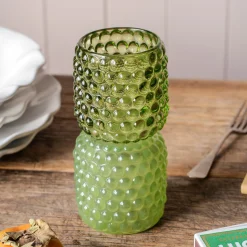Graham & Green Candle Holders & Candles<Small Green Stack Tealight Holder