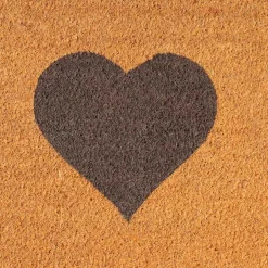 Graham & Green Doormats|Doormats<Small Natural Heart Doormat