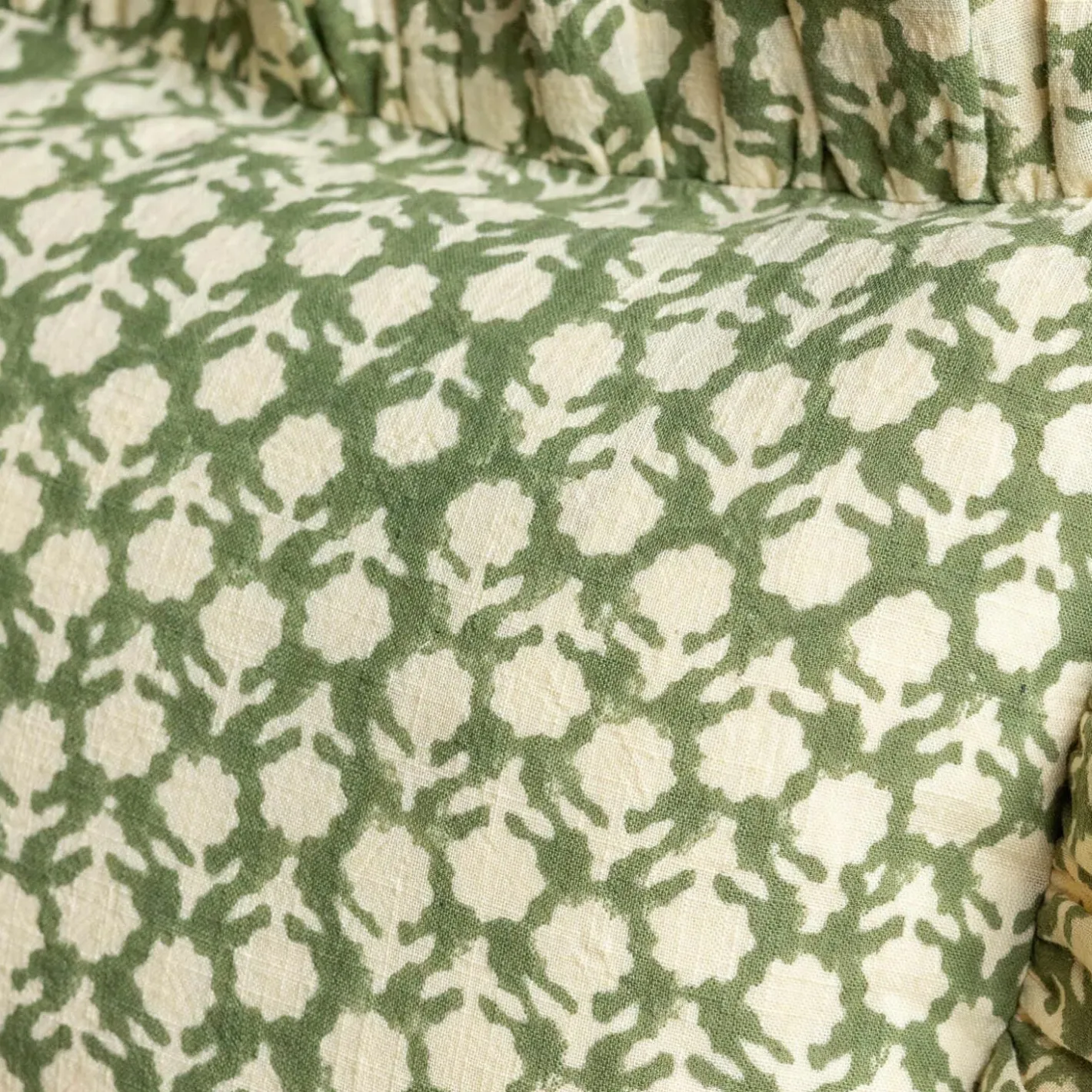 Graham & Green Sofa Cushions|Cushions<Small Rectangular Floral Block Printed Cushions