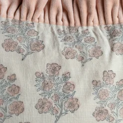 Graham & Green Sofa Cushions|Cushions<Small Rectangular Velvet Frill Block Printed Cushions