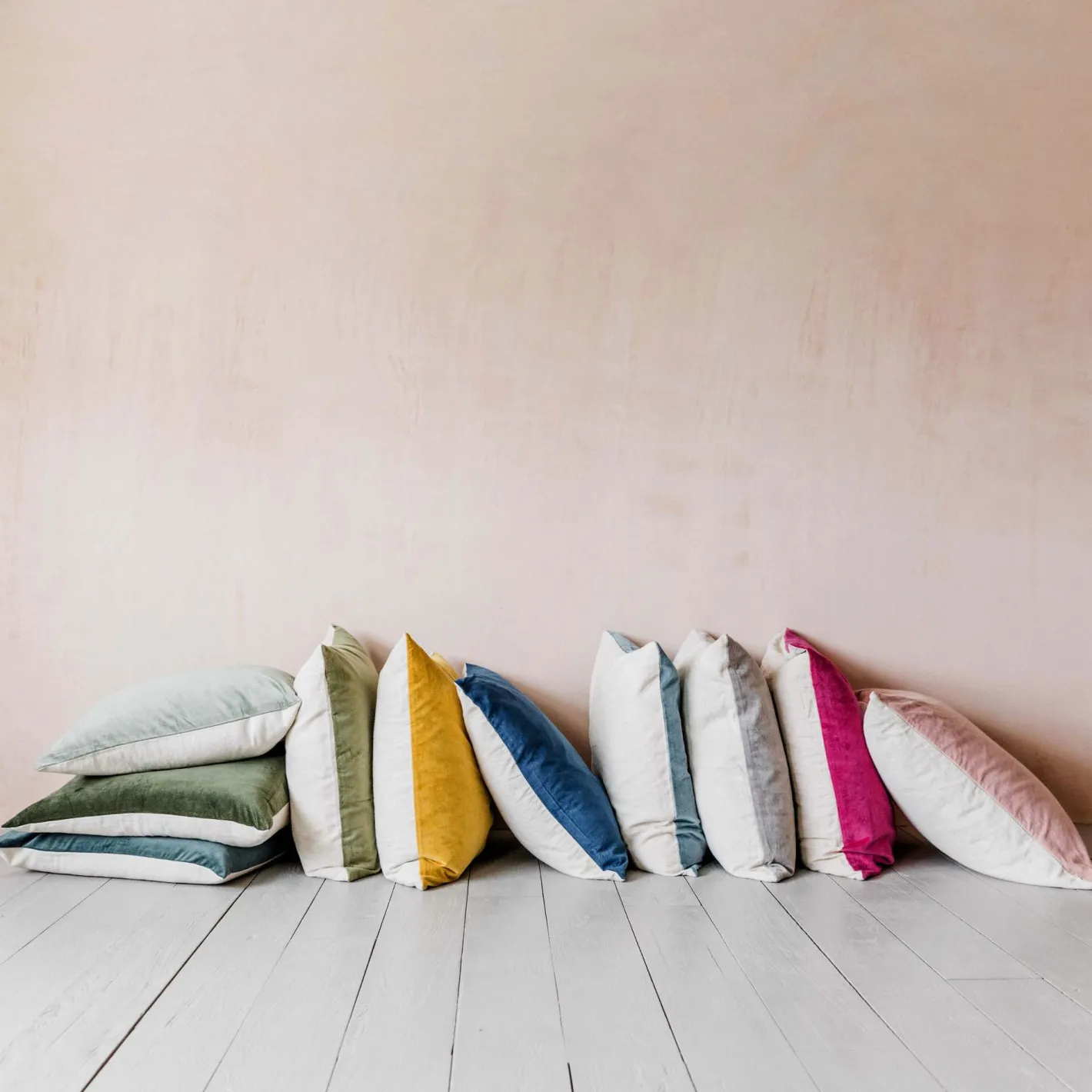 Graham & Green Sofa Cushions|Cushions<Small Velvet and Linen Backed Cushions