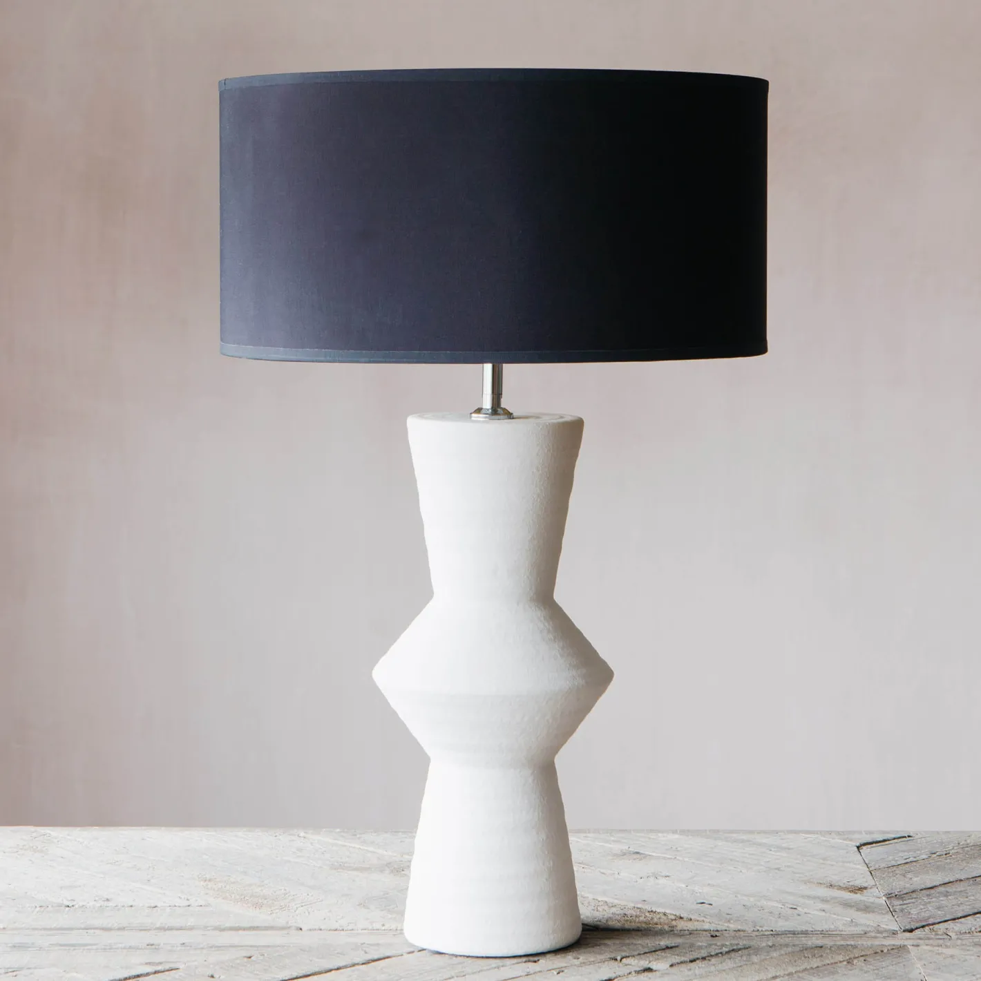 Graham & Green Table Lamps<Small White Cyrus Ceramic Lamp