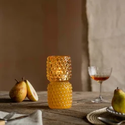 Graham & Green Candle Holders & Candles<Small Yellow Stacked Bubble Tealight Holder