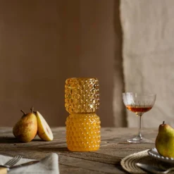 Graham & Green Candle Holders & Candles<Small Yellow Stacked Bubble Tealight Holder