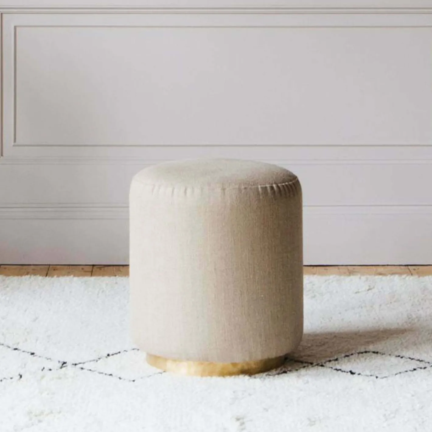 Graham & Green Footstools|Footstools<Sofia Linen Stool