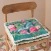 Graham & Green Seat Pads & Bed Rolls|Seat Pads & Bed Rolls<Songbird Jade Green Velvet Seat Pad