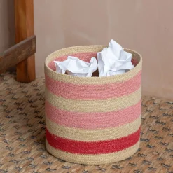 Graham & Green Household Storage<Soro Pink Stripe Basket