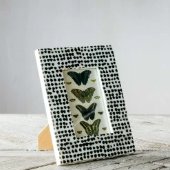 Graham & Green Photo Frames<Spotty Black Bone Frame