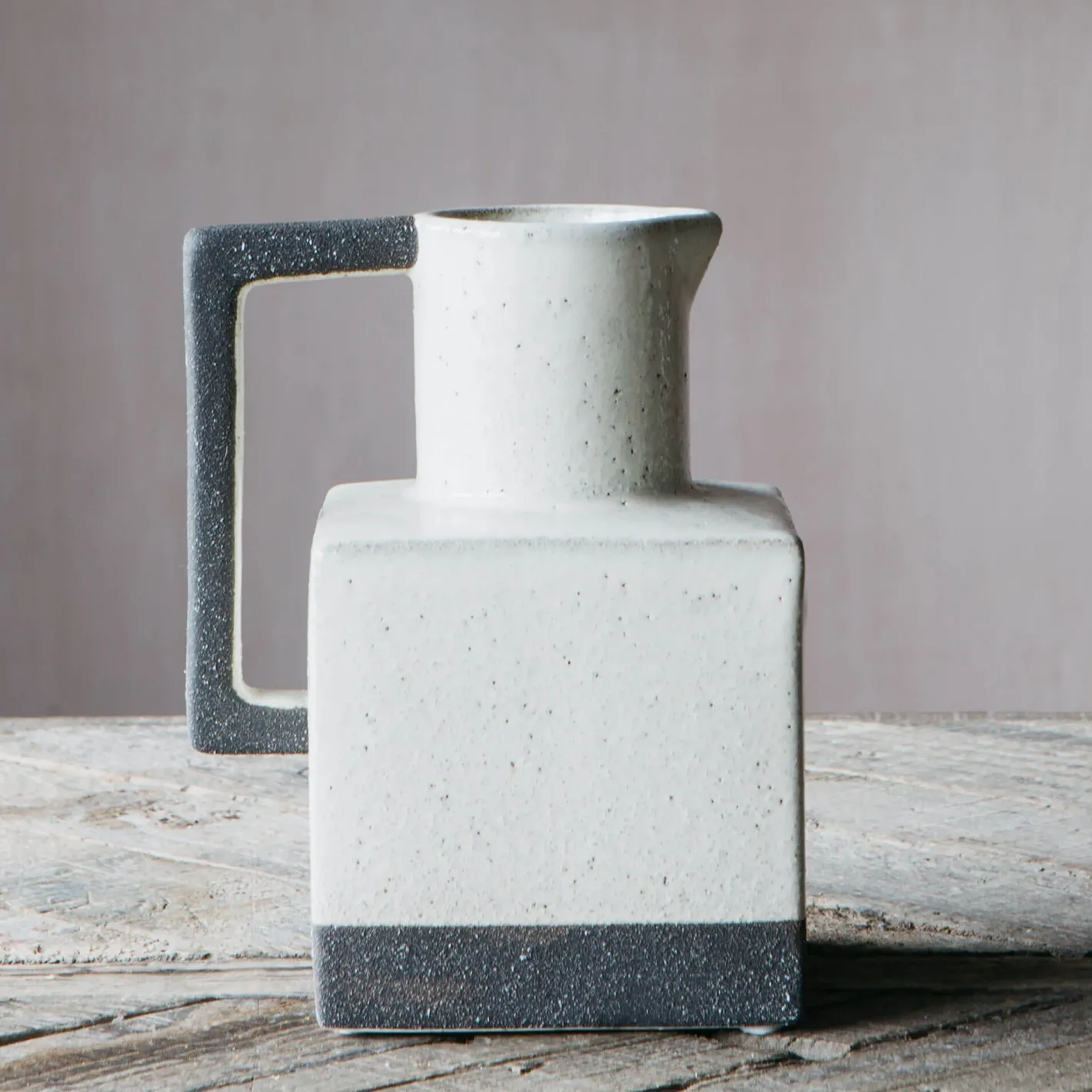 Graham & Green Vases & Plant Pots|Jugs & Carafes<Square Speckled Jug with Handle