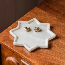 Graham & Green Jewellery Boxes & Trinket Trays<Star Marble Decorative Trinket Plate