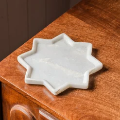 Graham & Green Jewellery Boxes & Trinket Trays<Star Marble Decorative Trinket Plate