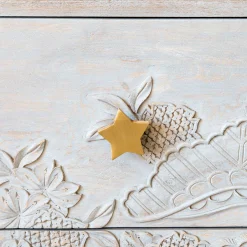 Graham & Green Knobs & Handles<Star Wooden and Brass Knob