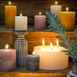 Graham & Green Candle Holders & Candles<Striped Candle Holder