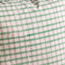 Graham & Green Sofa Cushions|Cushions<Sundae Green & Pink Frill Square Cushion