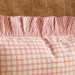 Graham & Green Sofa Cushions|Cushions<Sundae Pink & Orange Frill Square Cushion