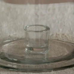 Graham & Green Candle Holders & Candles<Tall Clear Glass Candle Holder