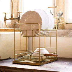 Graham & Green Kitchen Accessories<Tall Gold Dish Rack
