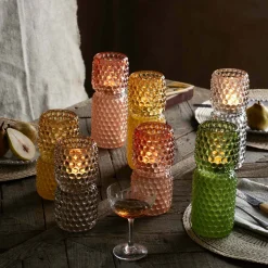 Graham & Green Candle Holders & Candles<Tall Green Stacked Bubble Tealight Holder