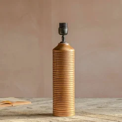 Graham & Green Table Lamps<Tall Leya Wooden Table Lamp