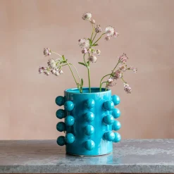 Graham & Green Vases & Plant Pots<Teal Bobble Vase