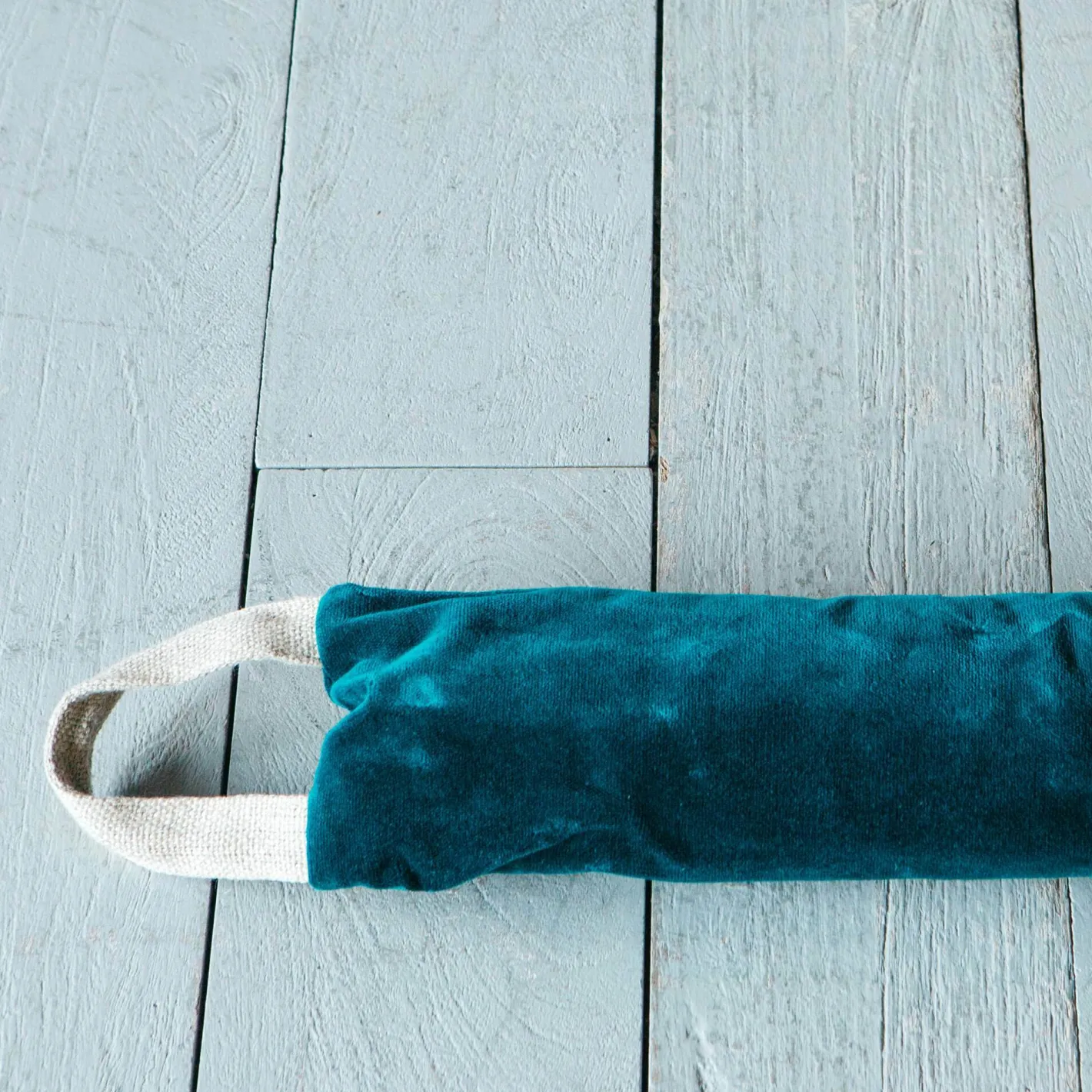 Graham & Green Door Stops & Draught Excluders<Teal Velvet Draught Excluder