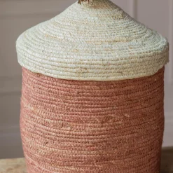 Graham & Green Laundry Baskets<Terracotta Woven Basket with Lid