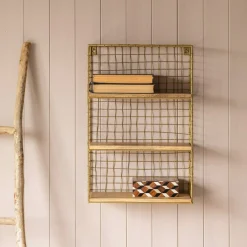Graham & Green Shelves & Bookcases|Bathroom Accessories<Three Shelf Iron Wall Rack
