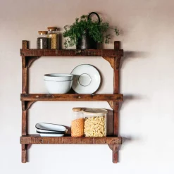 Graham & Green Shelves & Bookcases|Kitchen Accessories<Three Shelf Wooden Kitchen Rack