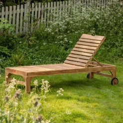 Graham & Green Sun Loungers & Hammocks|Sun Loungers & Hammocks<Tiana Teak Sun Lounger