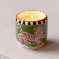Graham & Green Candle Holders & Candles|Home Fragrance<Tiger Ceramic Cedar and Fig Candle
