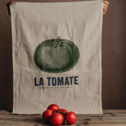 Graham & Green Kitchen Textiles<Tomate Linen Tea Towel