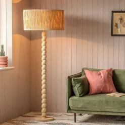 Graham & Green Floor Lamps<Tordu Wooden Floor Lamp