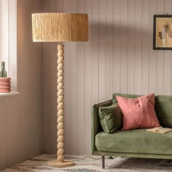 Graham & Green Floor Lamps<Tordu Wooden Floor Lamp