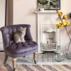 Graham & Green Armchairs|Cocktail Chairs<Trianon Grey Velvet Chair