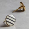 Graham & Green Knobs & Handles<Triple Stripe Resin and Bone Knob