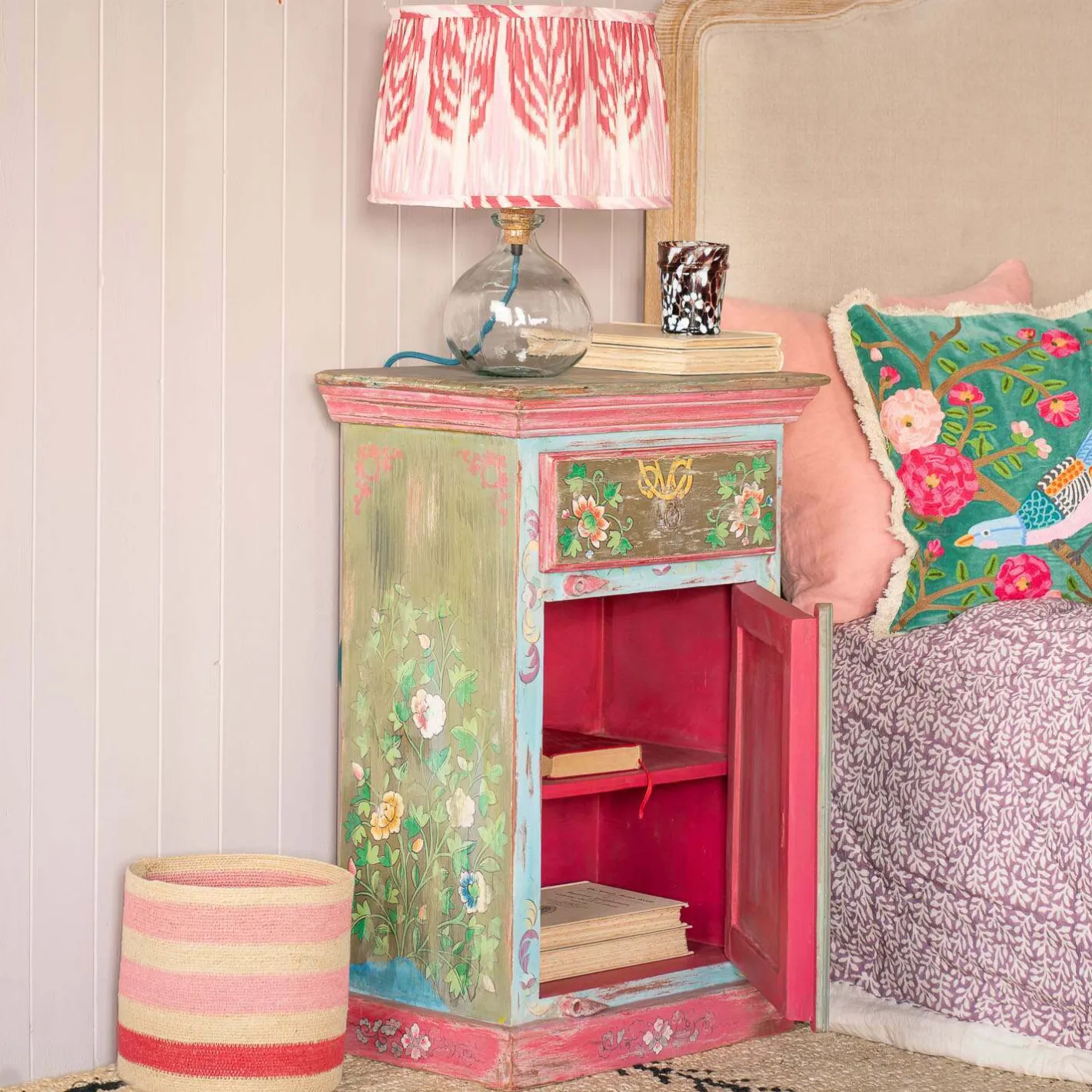 Graham & Green Bedside Tables<Tunxi Painted Bedside Table