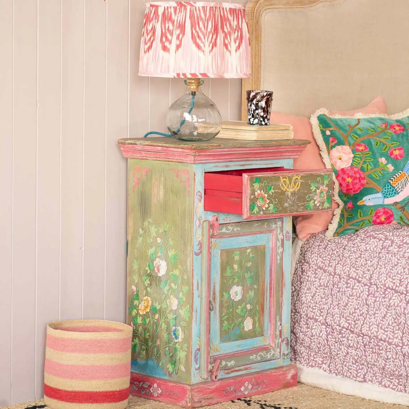Graham & Green Bedside Tables<Tunxi Painted Bedside Table