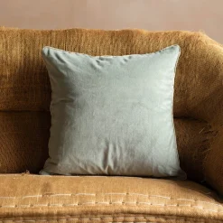 Graham & Green Sofa Cushions|Cushions<Velvet Square Cushions with Linen Trim