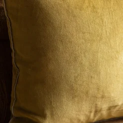 Graham & Green Sofa Cushions|Cushions<Velvet Square Cushions with Linen Trim