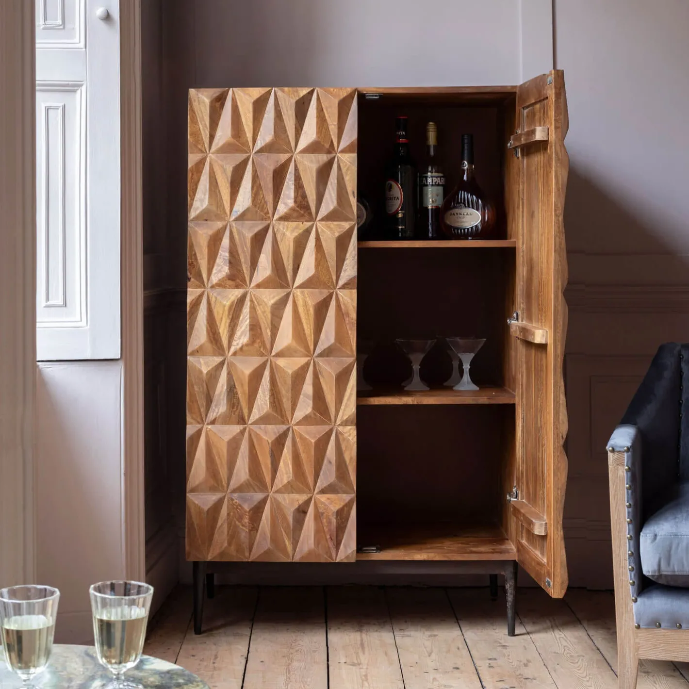 Graham & Green Drinks Trolleys & Bars<Verena Bar Cabinet