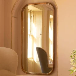 Graham & Green Floor Standing Mirrors|Rectangular Mirrors<Walter Extra Large Natural Wood Mirror
